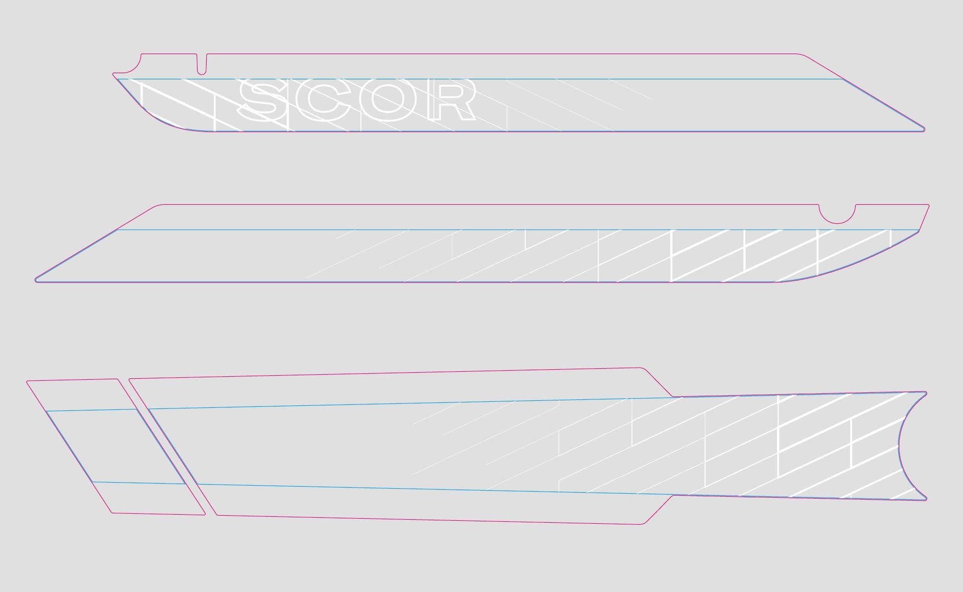 SCOR Spare Parts | Sticker Kit 4060 Z by Slicy BRANDED WHITE
